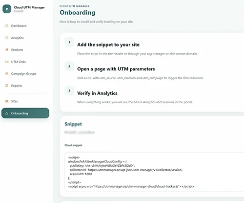 UTM manager Cloud